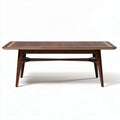 Table rectangulaire en bois foncé 200 x 100 x 75cm pour salle à manger