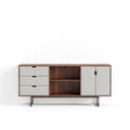 Meuble de rangement en bois avec 3 tiroirs et 1 porte dimensions 120 x 40 x 80cm
